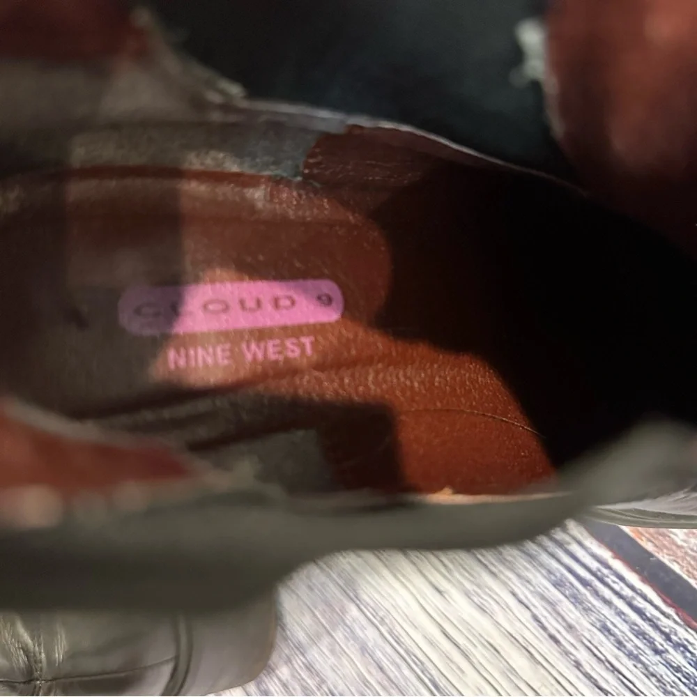 Black Leather Ankle Boots - Picture 6 of 7